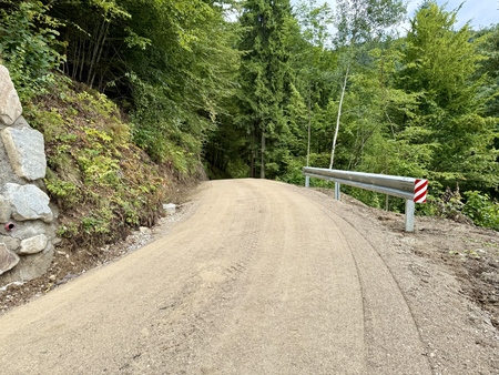 Rutnikov križ - Eberlova bajta - sanacija gozdne ceste (1)